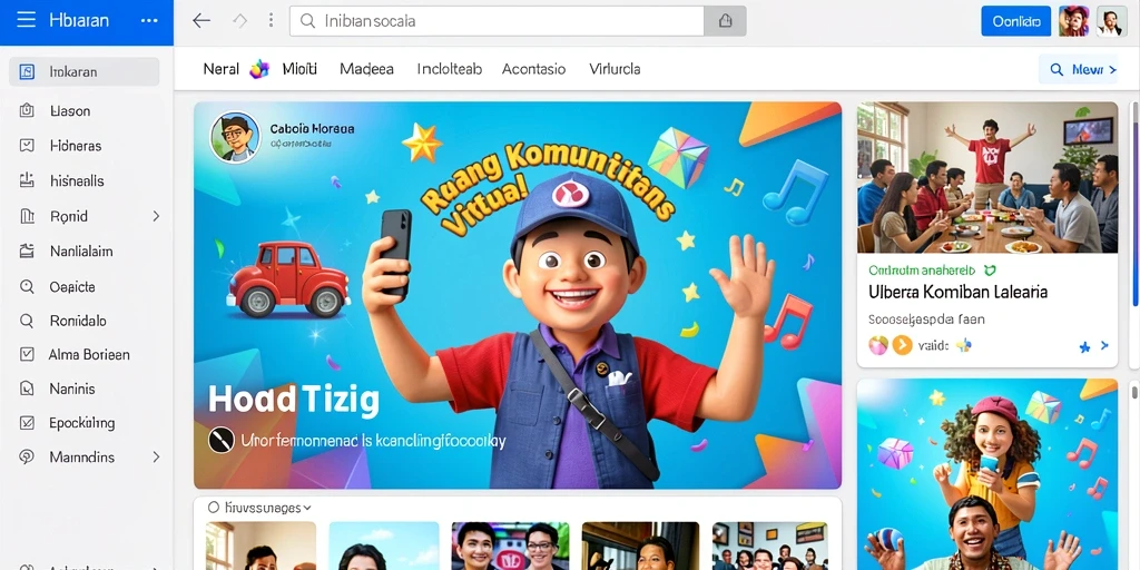 Layar utama dengan berbagai pilihan permainan judi.