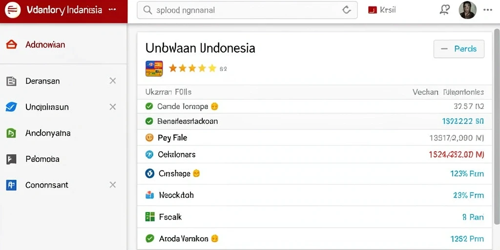 Tampilan antarmuka yang ramah pengguna dan mudah dinavigasi.