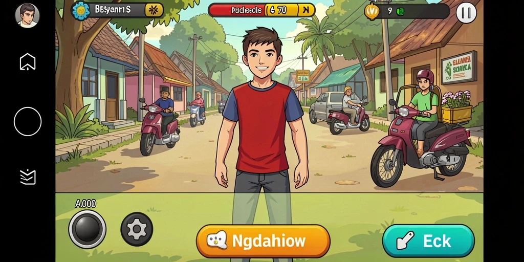 Tantangan menarik di setiap level permainan.