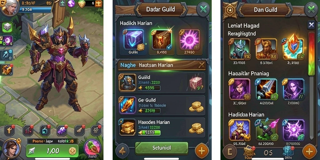Screenshot menunjukkan momen seru dalam permainan.