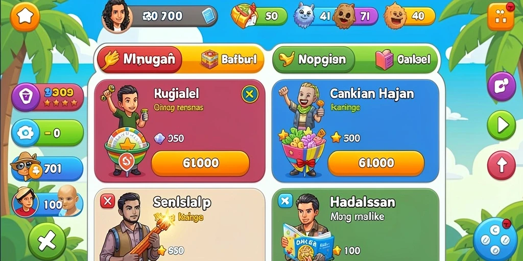 Misi menarik yang menantang pemain di setiap level.